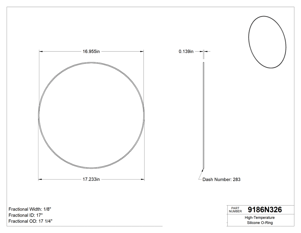 Technical drawing - 9186N326